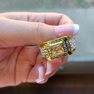 Faux Gold Men's Ring - 3 Sizes Available - 11,12,&13